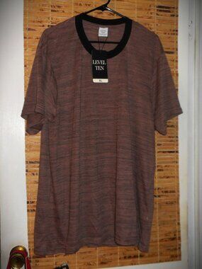 NWT Level Ten Men’s Dusty Rose Color Short Sleeve T-Shirt *Tag Size: XL